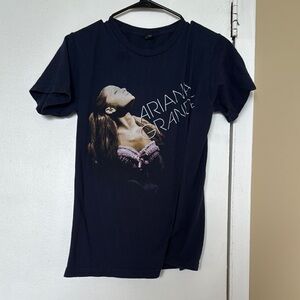 Ariana Grande Navy Blue Graphic T-Shirt
